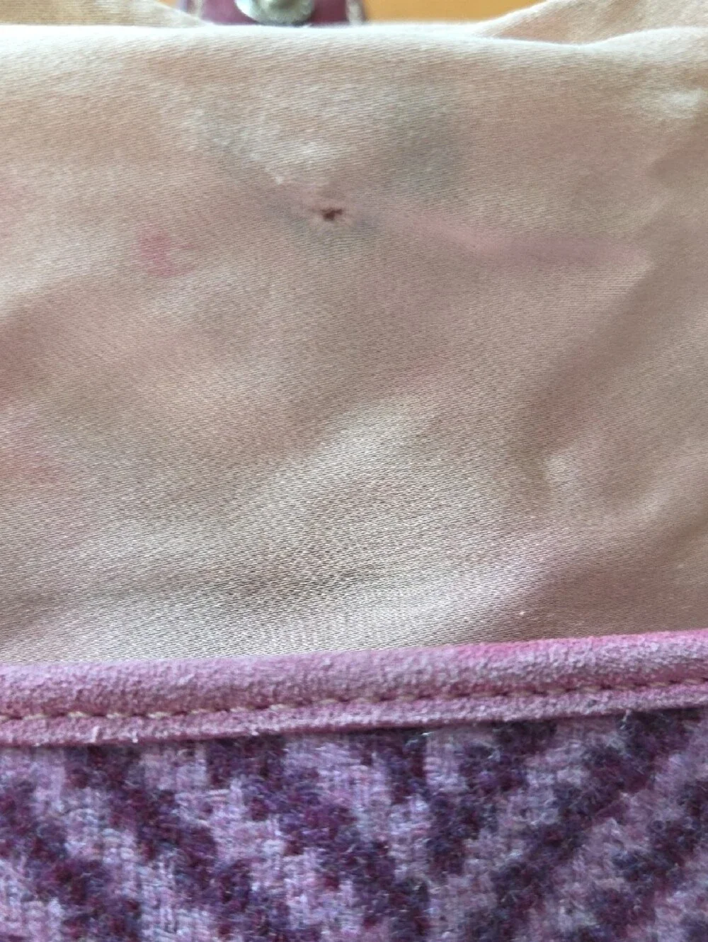 Coach RARE SOHO Purple Herringbone Wristlet Clutch with Buckle Detail - Picture 14 of 16